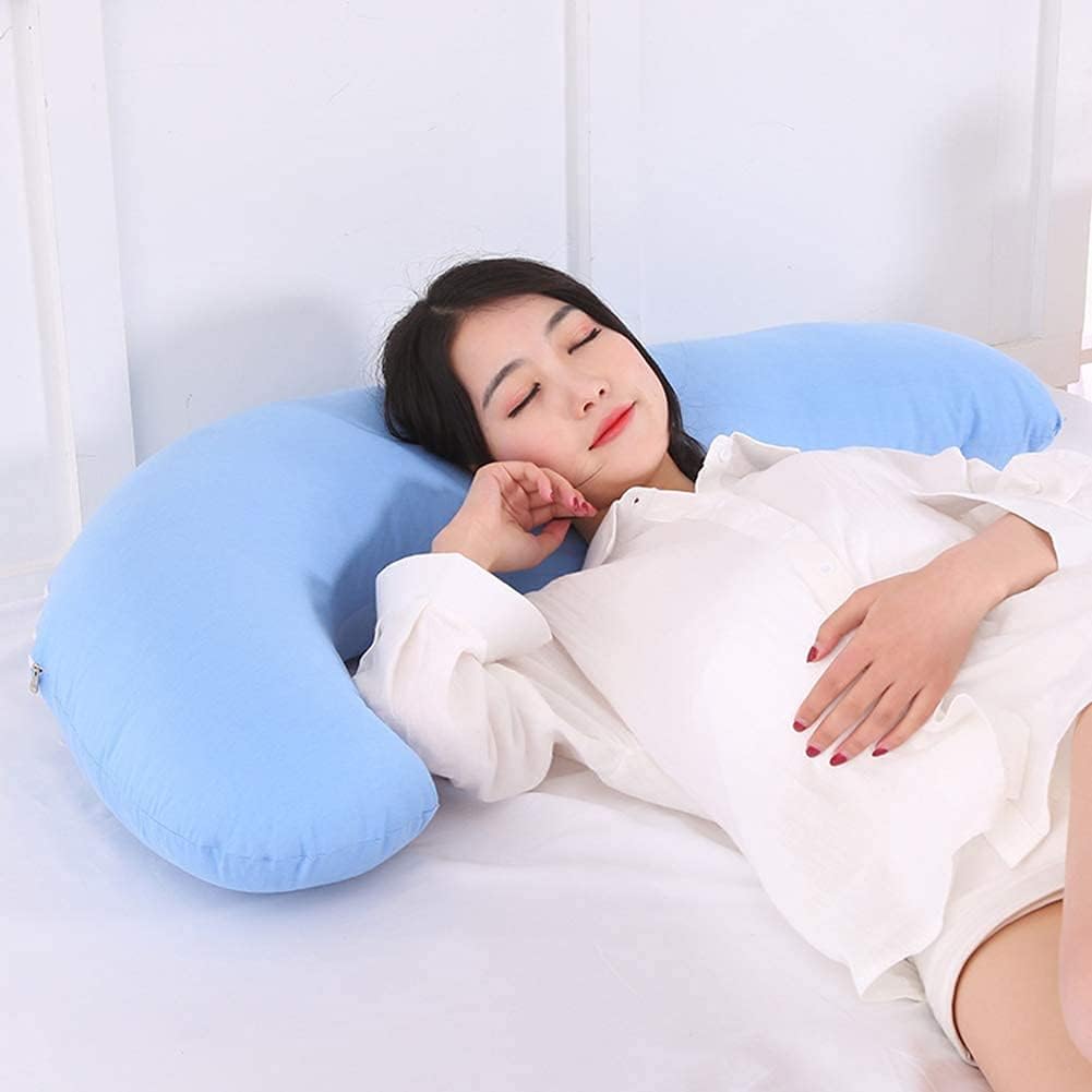 pregnancy pillows for sleeping body pillow for pregnancy Body Pregnancy Pillow Maternity Pillow Support for Back Hips Legs Belly Detachable Body Pillow Comes with Washable Cotton Cover(Colo