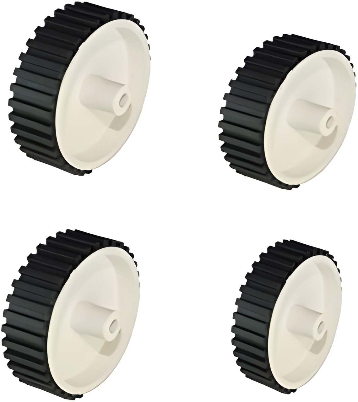 R&D 7x2mm Plastic Robotic Wheel Durable Rubber Tire Wheel for DC Geared Motor- Pack of 4Pcs