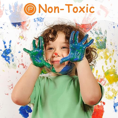 Abeier AFGP12 Washable Finger Paint For Toddlers, Safe Non-Toxic, 12 Vibrant Colors (1.21Fl Oz), Baby Safe Paint For Hand And Feet, Mess Free Art Supplies For Kids thumb #4