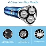 Hatteker Electric Shaver for Men Trimmer for Men Cordless Rechargeable Beard Nose Hair Face Trimmer Rotary Razor USB…