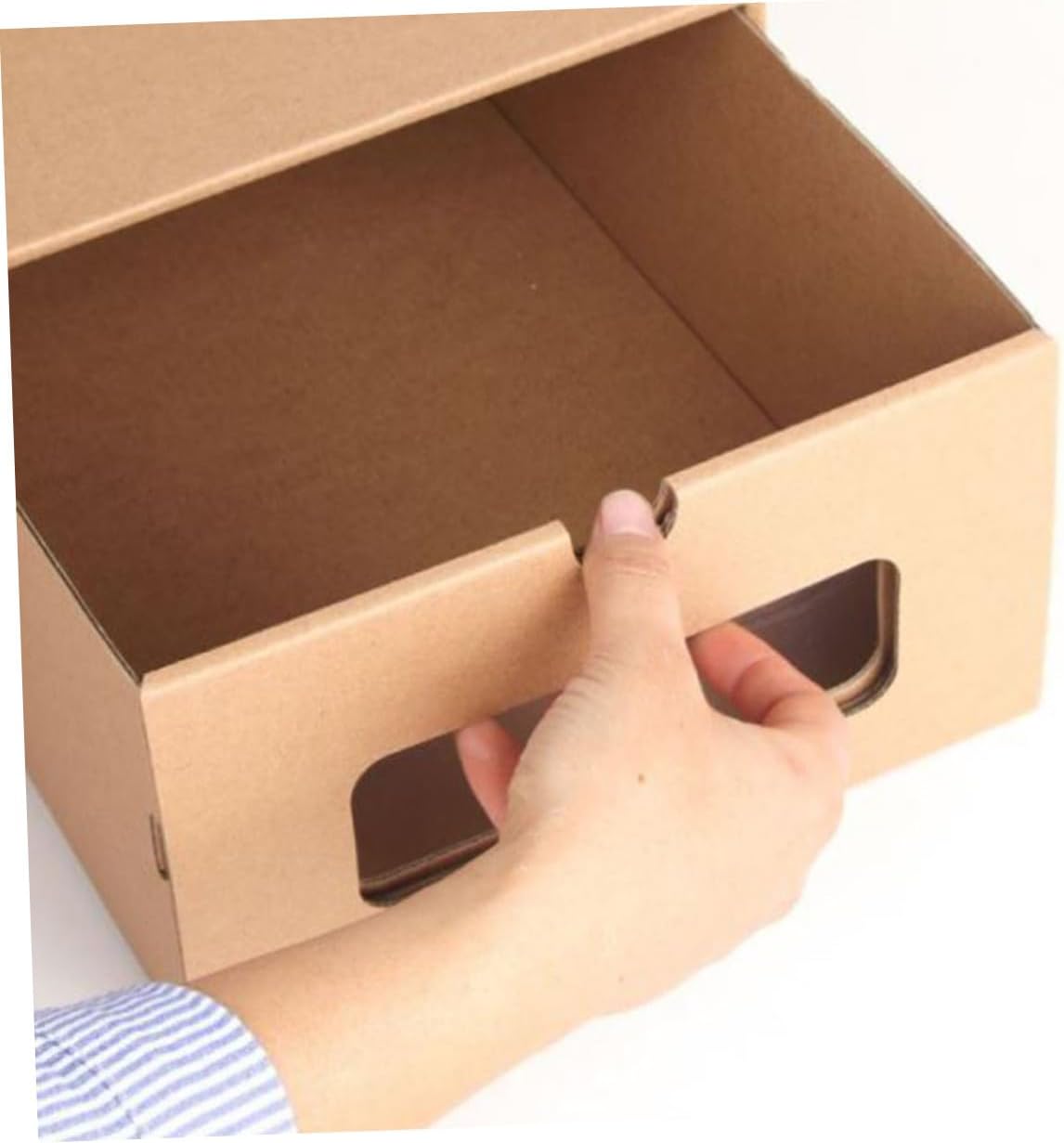 COHEALI 6pcs Paper Drawer-style Shoes Boxes 30x21cm, Thickened Stackable Shoe Containers for Women’s Closet Storage and Organization