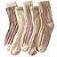 5 Pairs Brown Socks