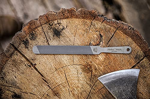 1844 Helko Werk Germany Dual Sided Axe Sharpening File - Axe Sharpener Metal File Single-Cut And Cross-Cut Hand File (Compact File #22101) #TOP2