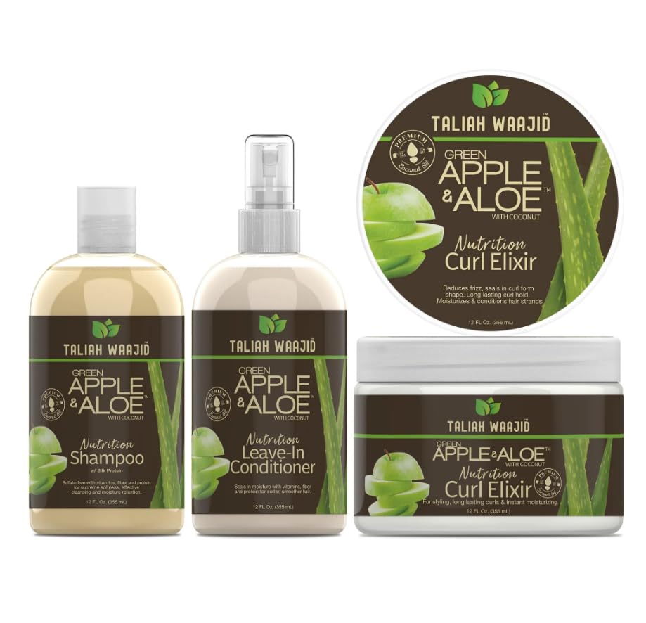 Taliah Waajid Régimen de elixir de rizos rizados de manzana verde y aloe (T112) (U008) (UO52)