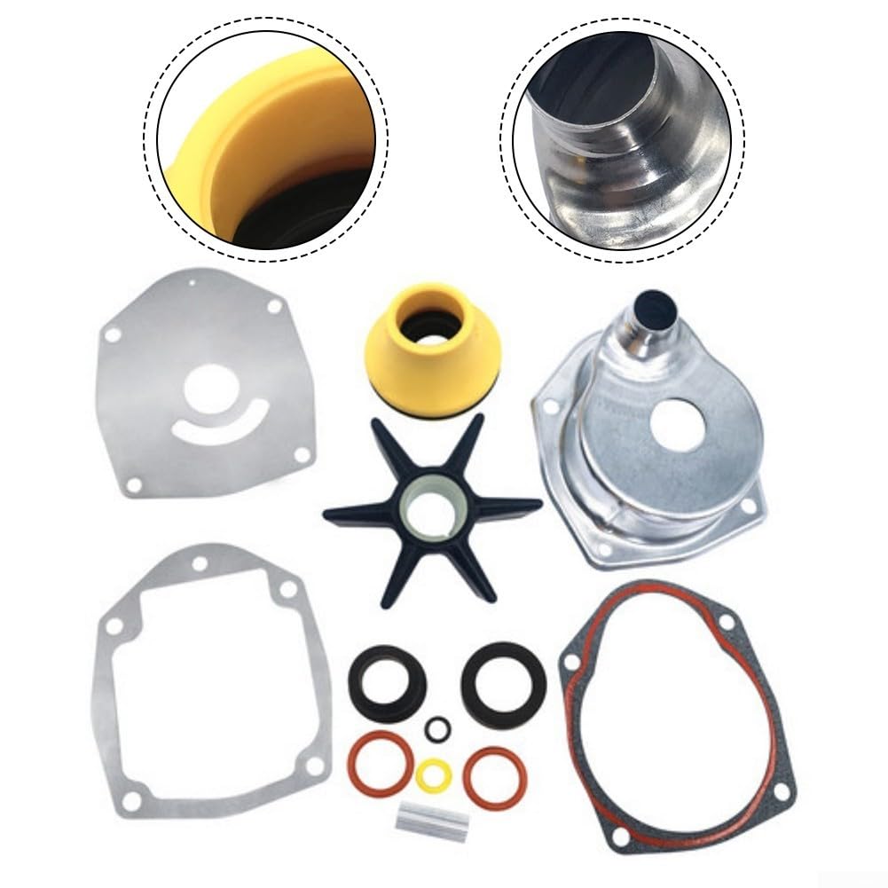 Kit di riparazione girante per Mercruiser Stern Drive S/N D469859 | Adatto per alpha per Gen 2, include guarnizioni guarnizioni piastre, robusta girante a 6 pale, sistema di azionamento a