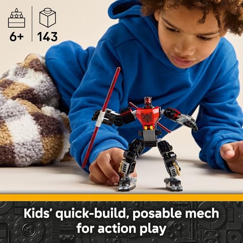 LEGO Star Wars Darth Maul Mech Kids Toy - Building Toy with Pretend Play Lightsaber - Birthday Gift Idea for Boys and Girls, Ages 6+ - Collectible Decor for Fans of The Clone Wars - 75411 - image 2