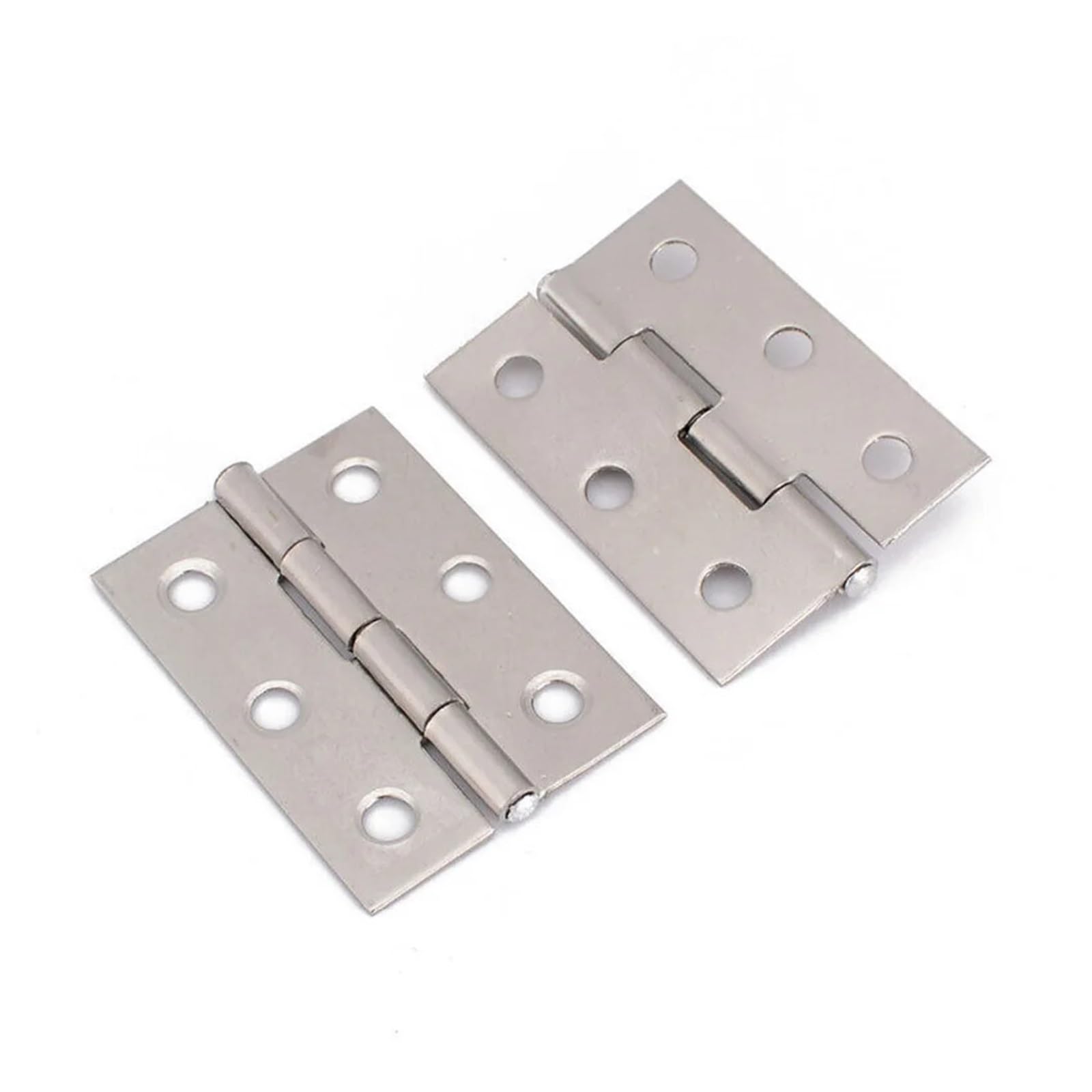 Charnière de porte inox 6 trous pour tiroir de meuble et armoire, connecteur de fenêtre de maison