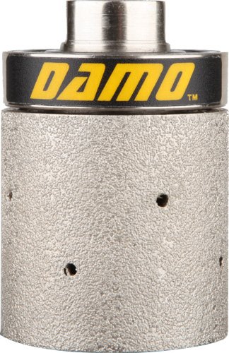 2"X2" Medium Diamond Vacuum Brazed Grinding Drum Wheel Zero Tolerance with 5/8-11 Thread -  DAMO Diamond Tools LLC., 0BRDW2X2P2