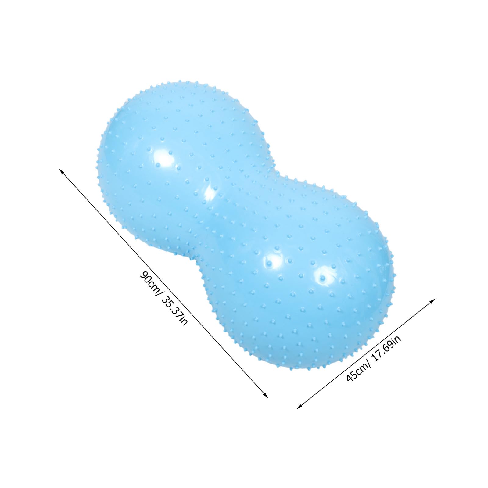Pelota de Yoga con Forma de Cacahuete: Pelota Hinchable para Pilates, Ideal para estiramientos y Ejercicios Durante el Embarazo. Equipo de Entrenamiento sensorial para Gimnasio en casa.