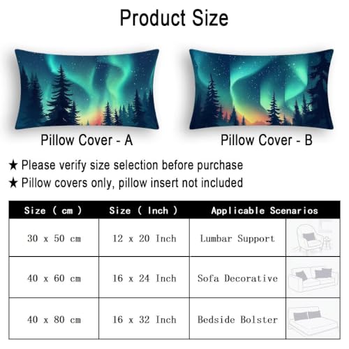 Fundas Cojines 40x60 Rectangular de Terciopelo Verde Juego de 2 para Sofá y Cama 6
