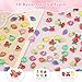 100pcs Assorted 3D Fruit Resin Nail Art Charms, Kawaii Cartoon Grapes Peach Watermelon Lemon Cherry Strawberry Pineapple Apple Carrot for Acrylic Nails DIY Slime & Craft Accessories (6-Fruit)