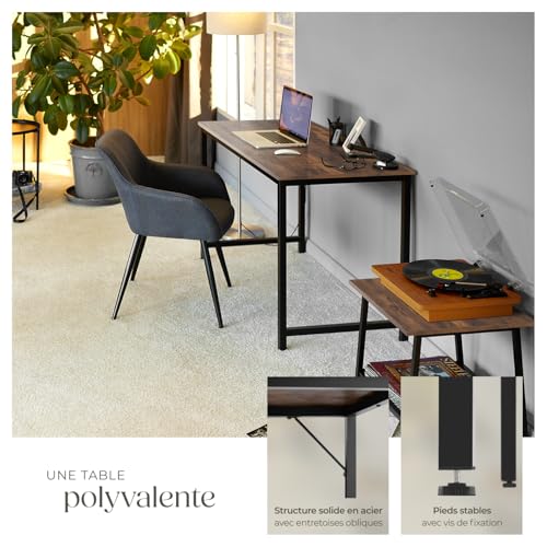 Bureau Style industriel Grand espace pour les jambes - vue 6