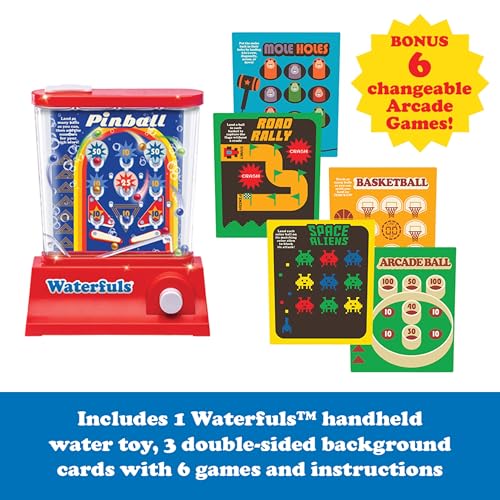 Image of Original Waterfuls Handheld Games, Kids Retro Travel Games, Fidget Toys | Retro Travel Games, Fidget Toys, Water Games, Kids Games, Screen Free, 6 Interchangeable Back Panels
