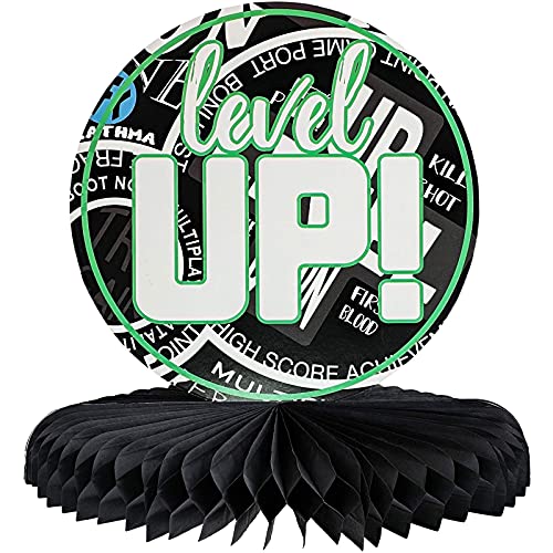 3 Pack Video Game Birthday Party Table Decorations For Kids, Honeycomb Decorations In 3 Designs #TOP2