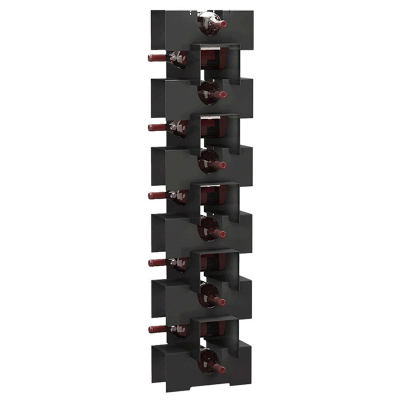 Cabinet en métal étroit porte-vin de style vertical avec rangement de bouteilles durable