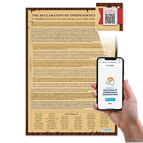 Conjunto de 3 pôsteres de documentos fundadores: Constituição dos EUA, Declaração de Direitos, Decla