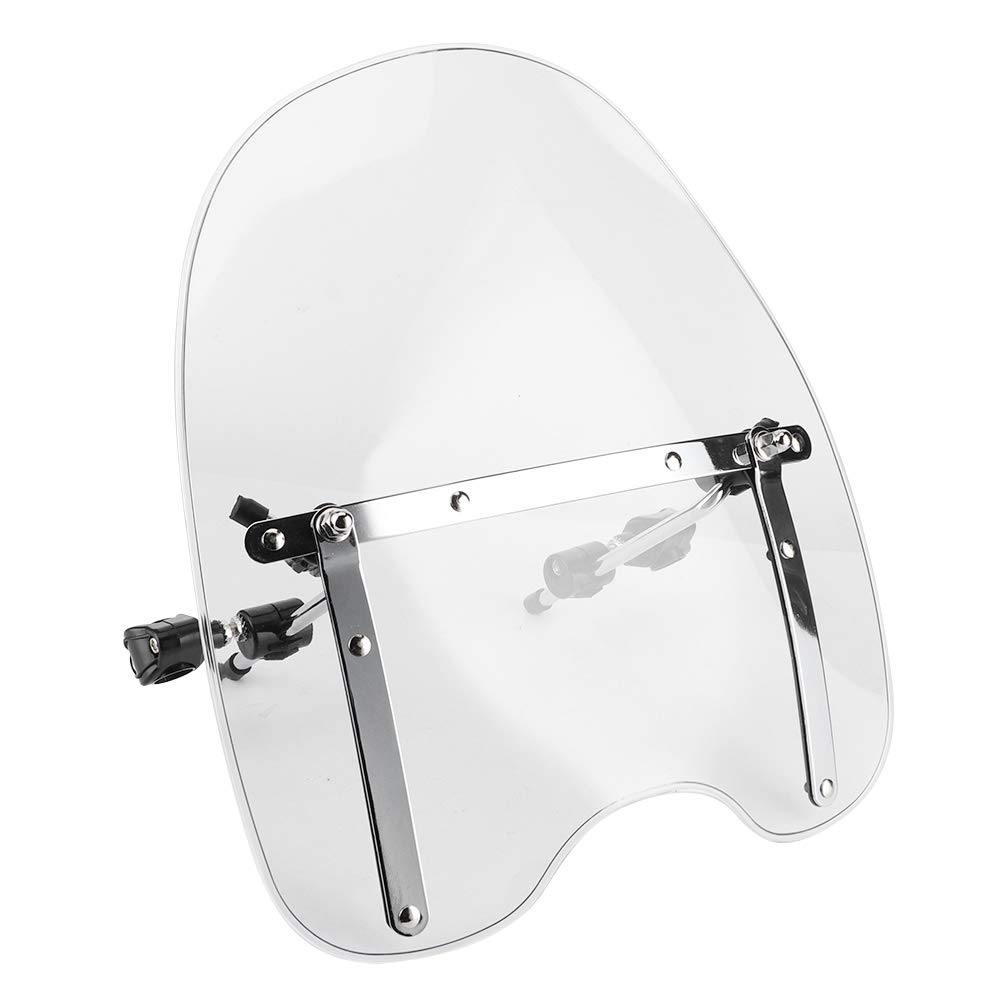 Parabrezza Universale per Moto Riduzione Dell'abbagliamento, Regolabile a 360°, Adatto per, Adatto per, Adatto per Piloti, ABS Come Mostrato Nell'immagine (Trasparente)