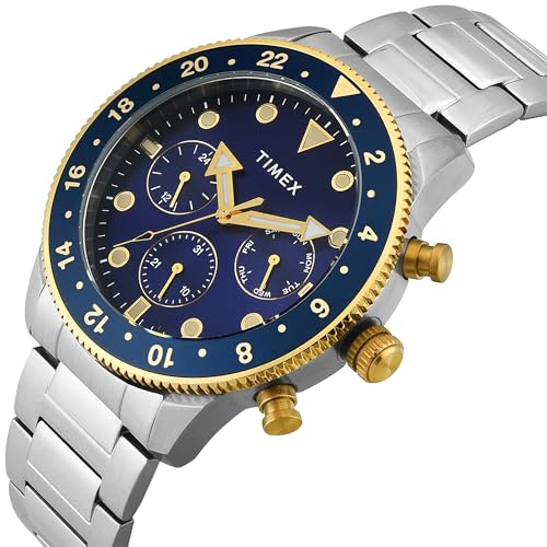 Image of TIMEX Analog Watch for Man with Round Dial & Water Resistant Men's Wrist Watches