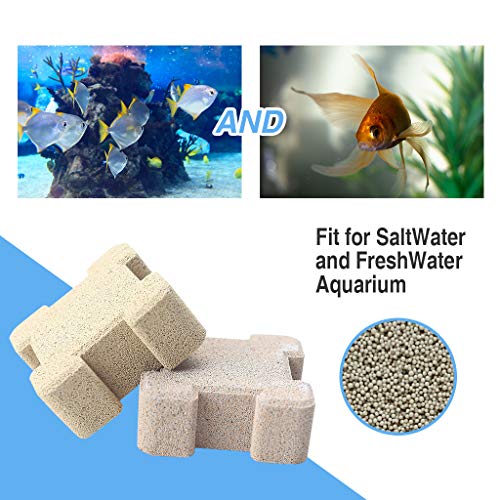 UPETTOOLS Aquarium Filter Media 1.8In 30PCS Small Ceramic Bio Media