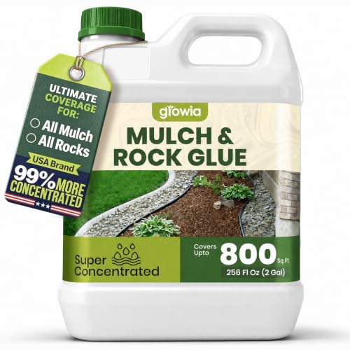 Mulch &amp; Rock Glue for Landscaping, Pet Safe &amp; Non-Toxic,2 Gallon