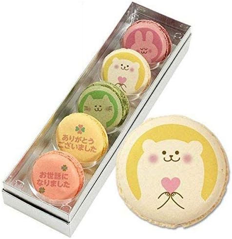 Amazon 転職 退職 お菓子 お礼 どうぶつたちのお礼メッセージマカロン 5個セット 挨拶 プチギフト お世話になりました 芦屋スイーツ ケーキ 洋菓子 通販