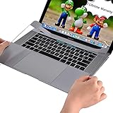 ChasBete Palm Rest Cover Sticker Skin for MacBook Pro Touch Bar 15 Inch Color Gray Body Protective Film (A1707/A1990)
