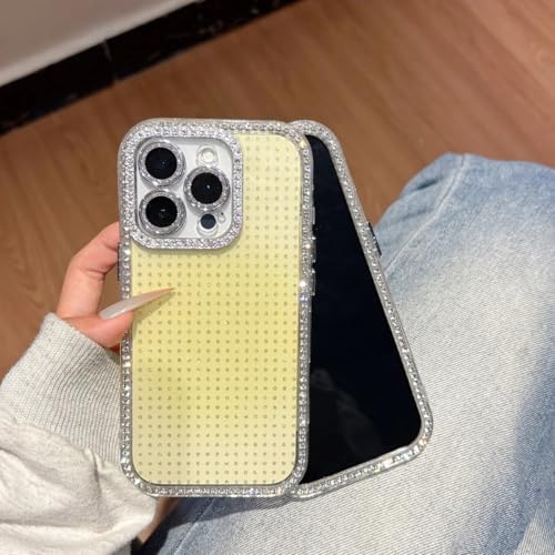 Coque rigide iPhone 16 Pro jaune pour éviter les rayures d'objectif photo