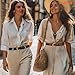 WHIPPY Women Leather Belt with Gold Buckle Fashion Laides Casual Waist Belt for Jeans Pants Dresses, Black, M