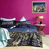 Größe & Packungsmenge: jede Packung wird geliefert mit: 1 x Bettbezug 230 x 220 cm und 2 x Kissenbezüge 75 x 50 cm. Ohne Bettdecke. Große Geschenkidee für Männer, Frauen, Mütter, Väter