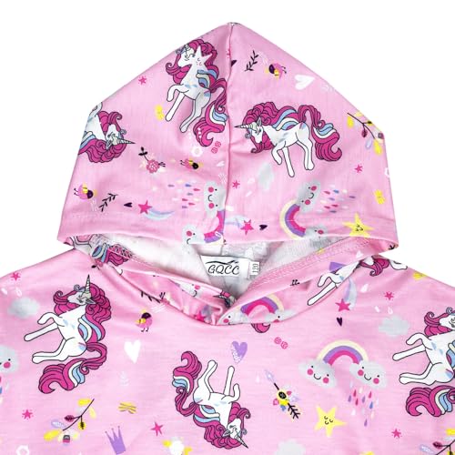 Girls Sweatshirt Cotton Tie Dye Pullover Hoodie Full Zip Unicorn Hoodies 1-6 Years (1T 2T-6T)2
