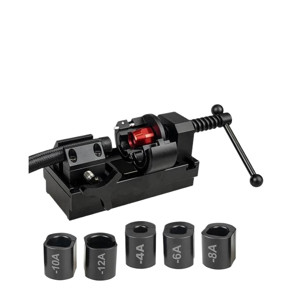 Fuel Line Fittings Installation Tool Kit Aluminum Fuel Hose Connection Bracket for 4AN 6AN 8AN 10AN 12AN Connector