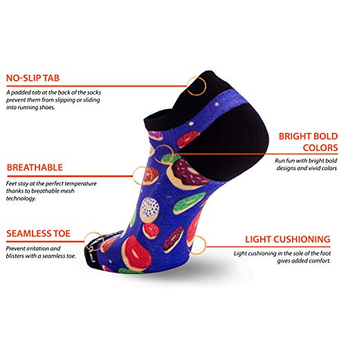 Image of Pure Athlete Running Socks - Best Athletic No Show for Men and Women - Low-Show Light Cushion