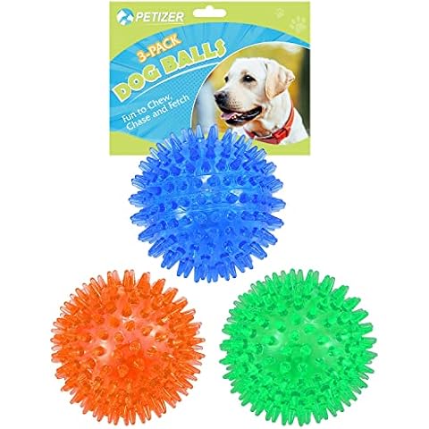 petizer 3-Pack Squeaky Dog Toy Balls Cover