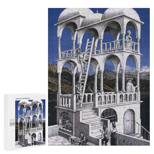 Maurits Cornelis Escher}EbcEGbV[(xFf[)LȊG1 WO\[pY ؐ ̏ pŶ y l XgX S q l̂ Q[ Ǌ| Mtg 500 PCS