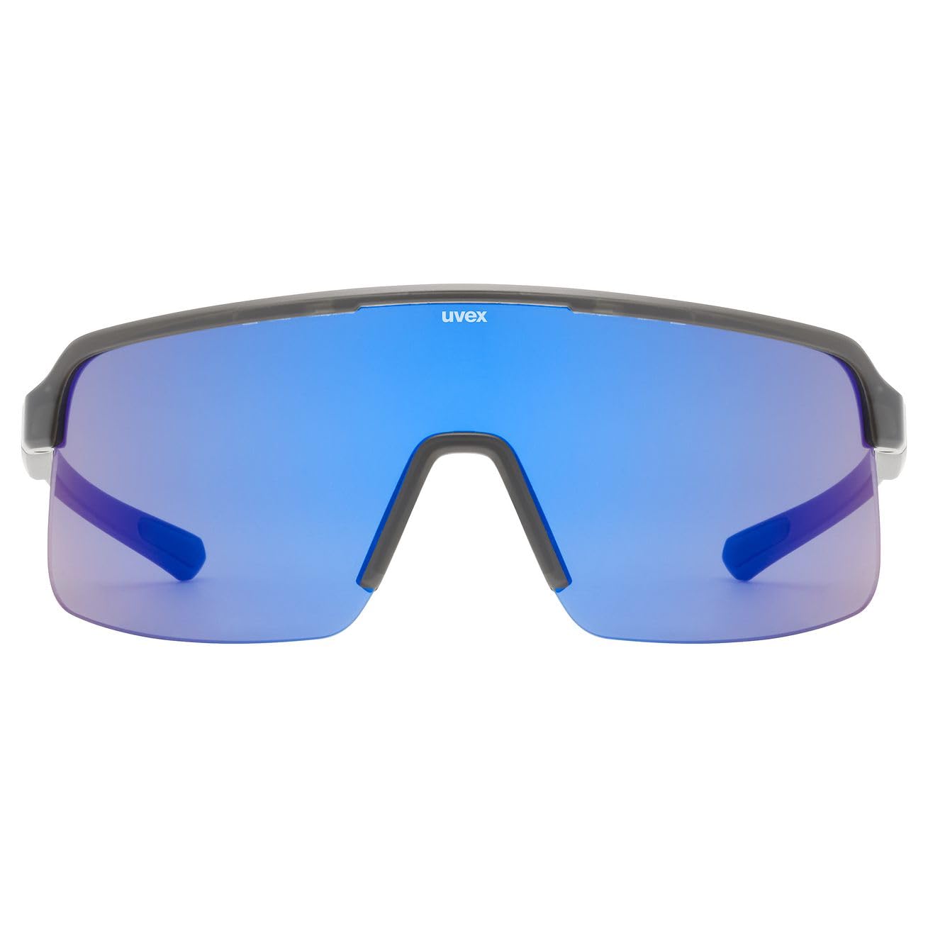 uvex dyrt, okulary sportowe unisex-dorosły, smoke gray matt/blue mirror, one size