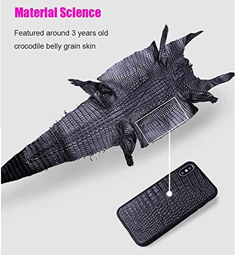 Protection arrière iPhone 13 Pro Max cuir crocodile antichoc - 3