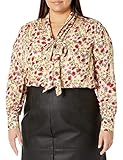 Jessica Simpson Women's Dazed Neck Tie Long Sleeve Twilly Blouse