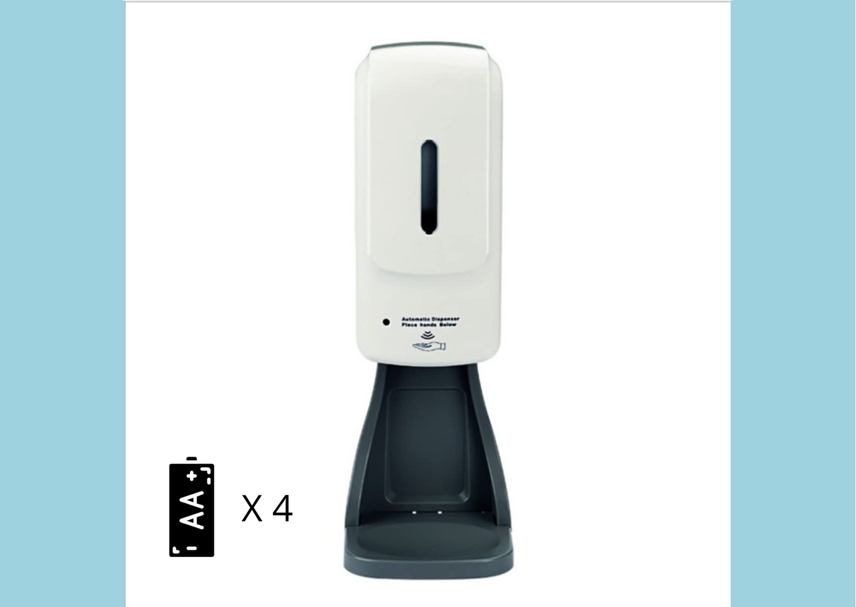 Distributeur Automatique de désinfectant pour Les Mains par Induction Infrarouge, capacité extrêmement Grande sans Contact 1000 ML, Verrouillage supérieur Facile à Ouvrir/Fermer, Couleur Blanche