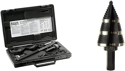 Klein Tools Juego de punzones con broca escalonada