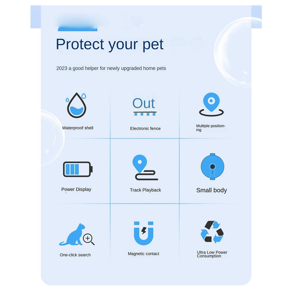 Localizzatore GPS Portatile Universale 4G Dispositivo Anti-Smarrimento per Animali Domestici Localizzatore GPS Solare Dedicato Facile da Installare Facile da Usare