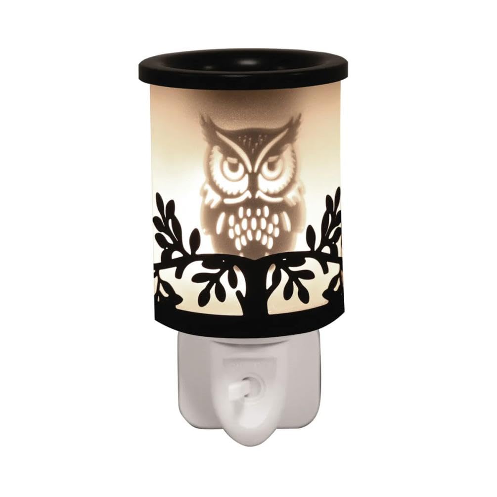 Aroma Accessories Black Aroma Owl Plug In Wax Melt Warmer
