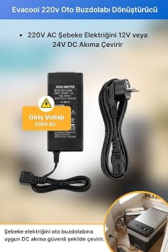 Evacool 220v Auto Refrigerator Converter Adapter Home Adapter