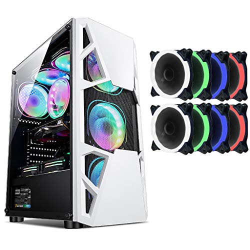 ⭐ Il PC supporta fino a 8 ventole da 120mm di raffreddamento del telaio (telaio contiene ventilatore eclissi, il numero è opzionale), l'installazione raffreddato ad acqua è pronto, si può liberamente fai da te