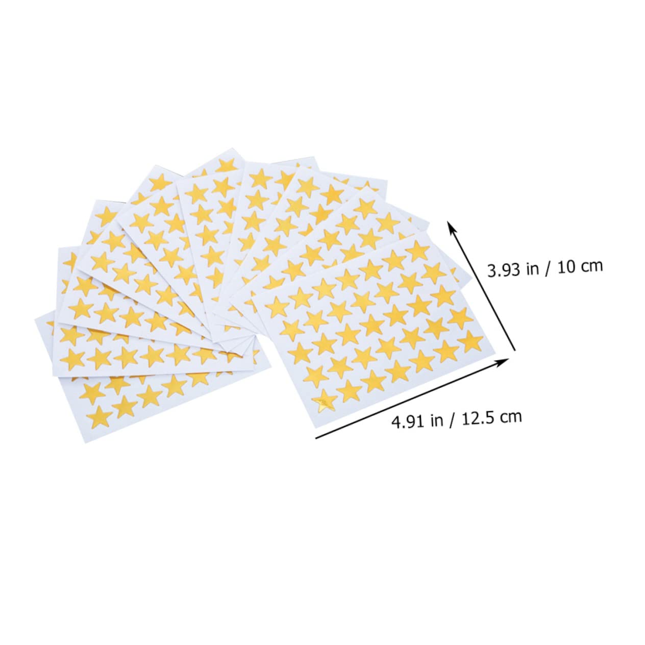 NUOBESTY 5sätze Dekorativen Goldenen Sternaufklebern Für Junge Mädchen Selbstklebende Belohnungssticker Für Fünfzackige Sterne Aufkleber Aus Pvc Für Kreative Projekte Und