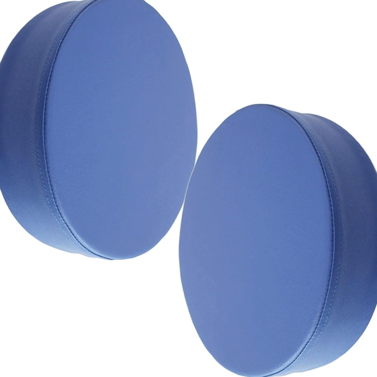 SDNAM Patio Waterproof Chair Seat Pad Comfortable Memory Foam Pad Round Outdoor Slip Chair Seat Cushion Thickened Leather Replacement Pad for Patio Furniture Home Garden(G9,2pcs 45X45X5cm)