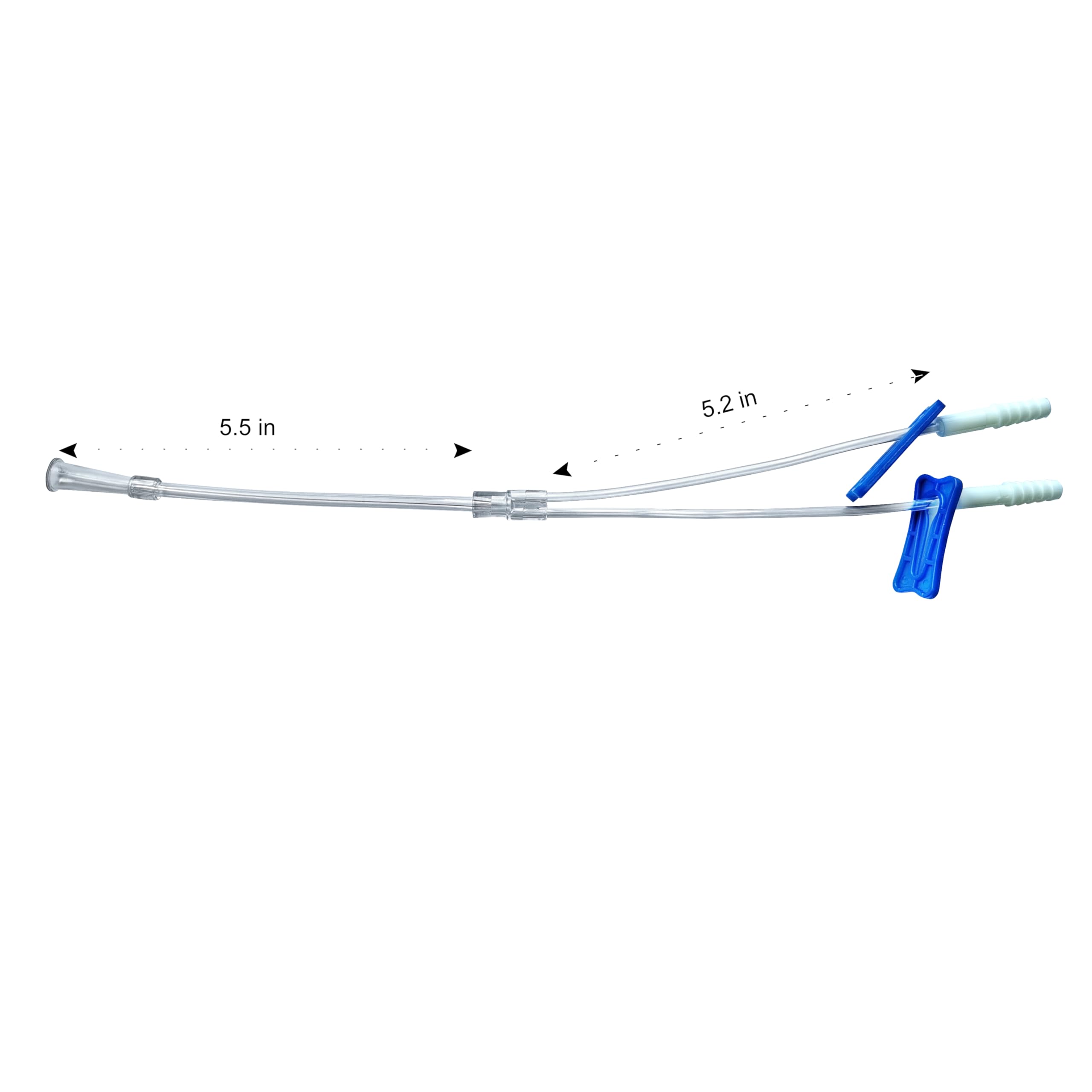 Divisor de tubos de oxígeno en T, tubo de oxígeno de 3 vías con válvula, viene con conector macho/hembra