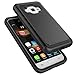 Tekcoo Galaxy Luna Case, Galaxy Amp 2 Case/Express 3 Case/J1 2016 Case, [Tmajor] Shock Absorbing Rubber Plastic Defender Case for Samsung Galaxy Luna/Amp 2/Express 3/J1 2016 -Black