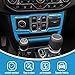 JeCar Window Control Panel Trim Cover Interior Decoration Accessories Compatible with Jeep Wrangler 2018-2023 JL JLU, Light Blue