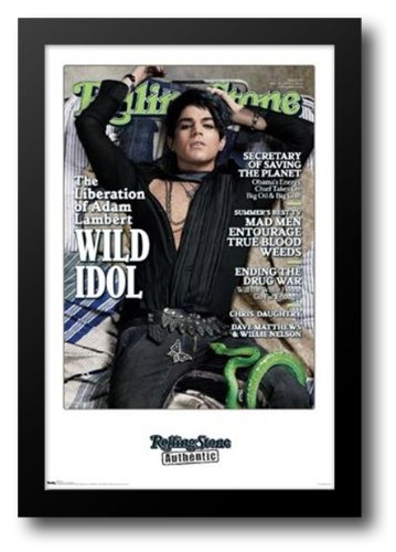 Rolling Stone - Adam Lambert 26x38 Framed Art Print