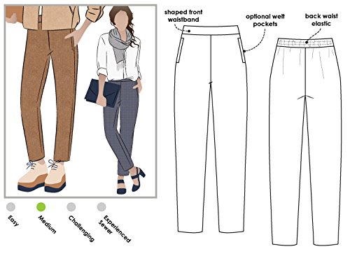 Style Arc Sewing Pattern - Talia Woven Pant (Sizes 18-30)